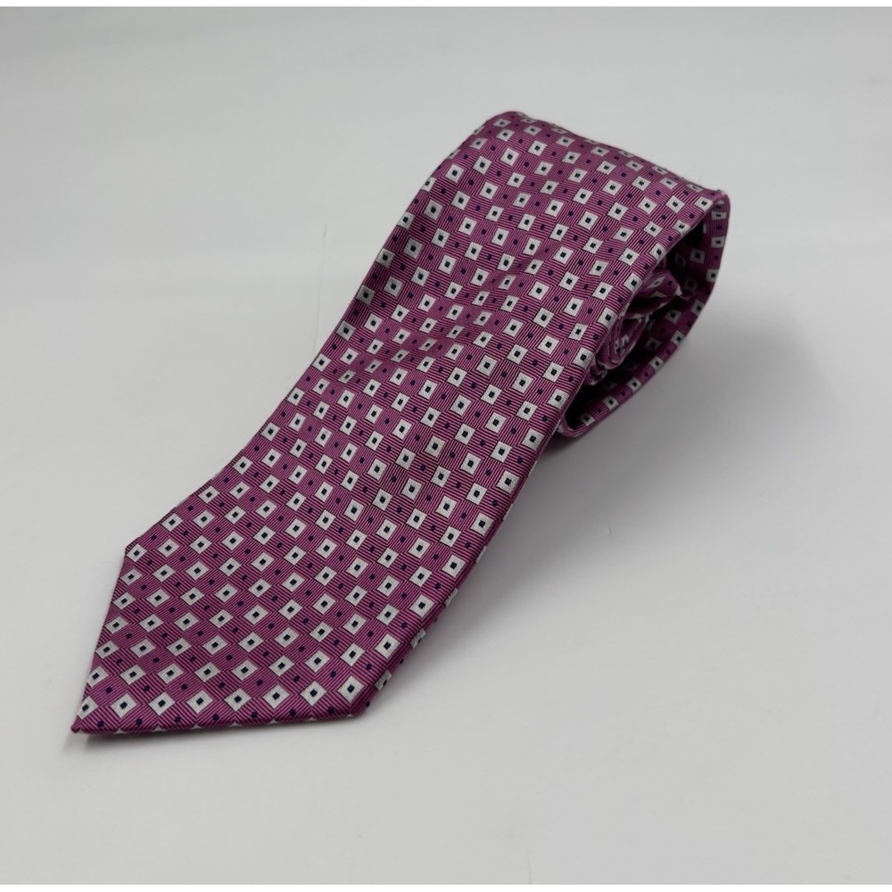 Lauren Ralph Lauren Handmade Silk Pink Width 3.5" length 57" Tie‎